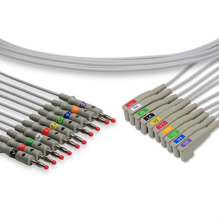 Ilb Gold Ekg Sensor, Replacement For Mortara Instruments, Q710 Ekg Leadwires Q710 EKG LEADWIRES